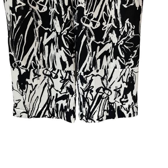 TRUTH + STYLE Wide Leg Cropped Pants Size M Indi Boho Abstract Paint Splatter - Picture 5 of 8